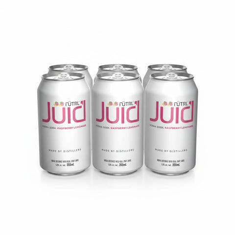 Nutrl Vodka Soda Juic'd Raspberry Lemon 6 Pack Cans – South Park Liquor