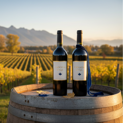 Canadian VQA red wine collection featuring premium wines from Canada including Ontario and British Columbia vineyards available to buy online with delivery across Canada.