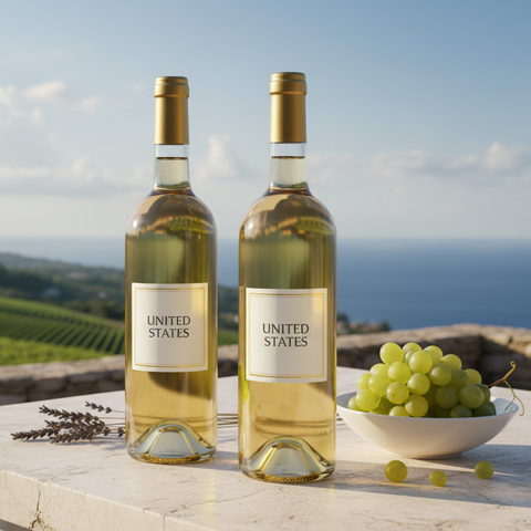 American white wine selection from the United States featuring premium Chardonnay and Sauvignon Blanc bottles available for online wine delivery throughout Canada.