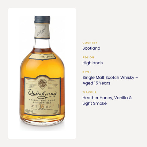 Dalwhinnie 15 Year Old Highland Single Malt Scotch Whisky – country, region, style and flavour info