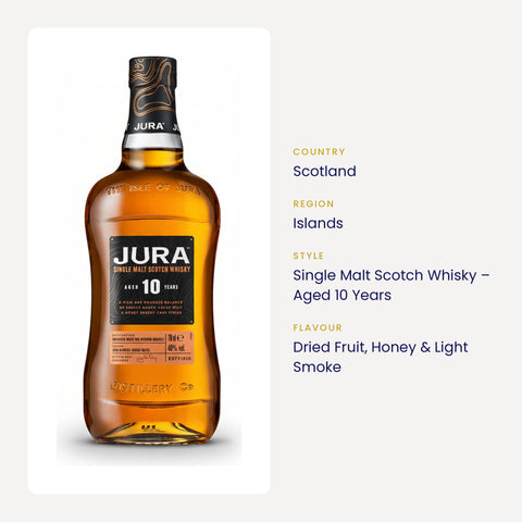 Jura Origin 10 Year Old Single Malt Scotch Whisky – country, region, style and flavour info