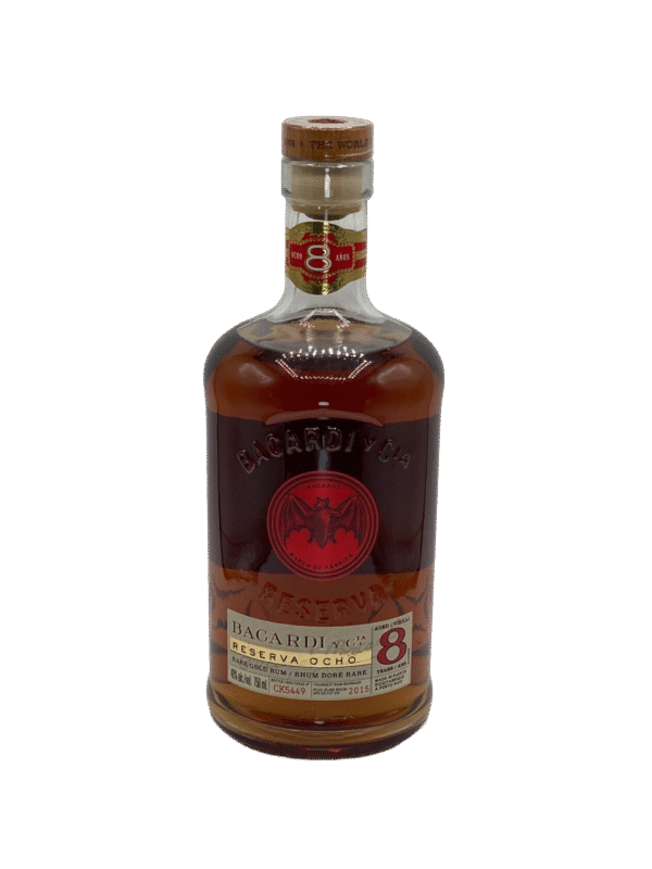 Bacardi 8 Year Old Reserva Ocho Gold Rum 750 Ml