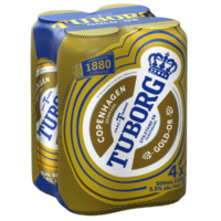 Tuborg Gold 4 Pack Cans