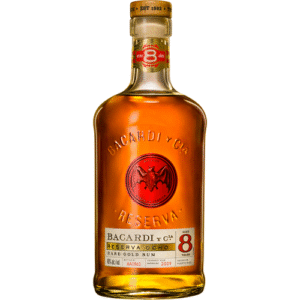 Bacardi 8 Year Old Reserva Ocho Gold Rum 750 mL