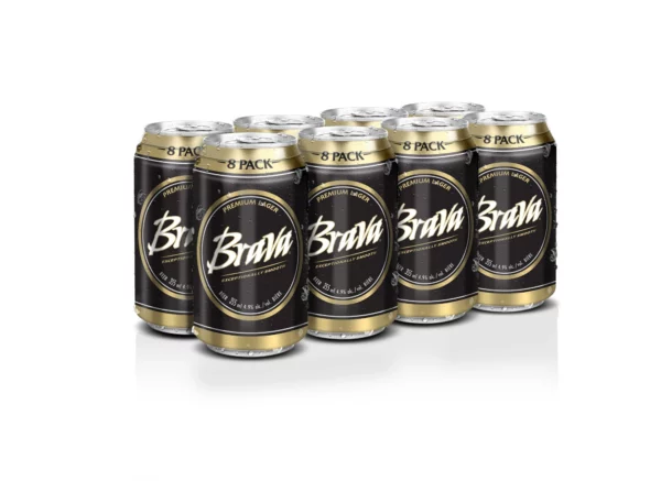 Brava Lager 8 Pack Cans
