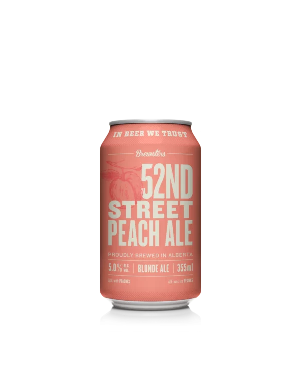 Brewsters 52nd Street Peach Ale 6 Pack Cans