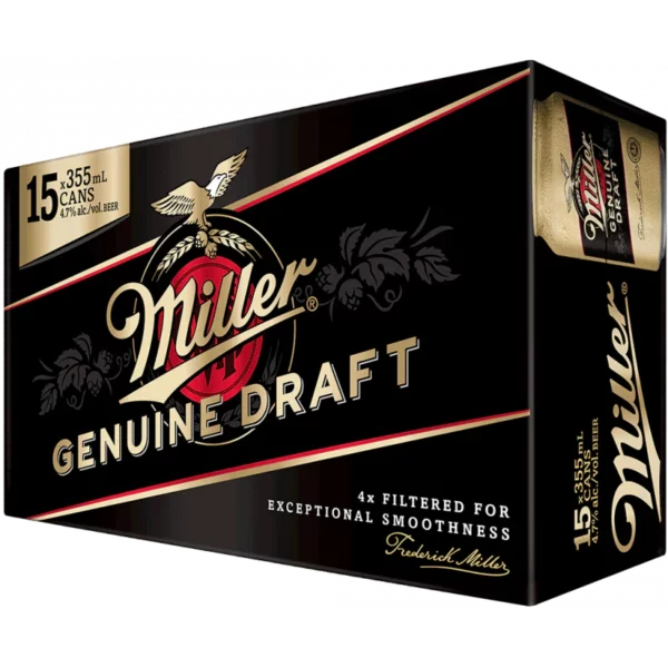 Miller Genuine Draft 15 Pack Cans