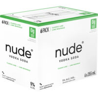Nude Vodka Soda Classic Lime 6 Pack Cans
