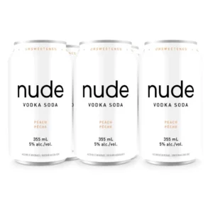 Nude Vodka Soda Peach 6 Pack Cans