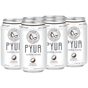 Pyur Vodka Soda Coconut 6 Pack Cans