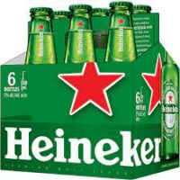 Heineken Lager 6 Pack Bottles