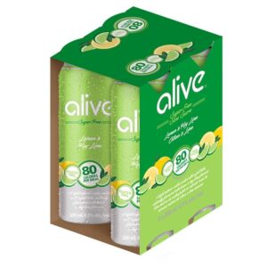 Alive Lemon Lime 4 Pack Cans