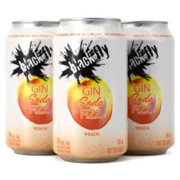 Black Fly Peach Gin Fizz 4 Pack Cans