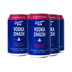 Georgian Bay Raspberry Rhubarb Vodka 6 Pack Cans