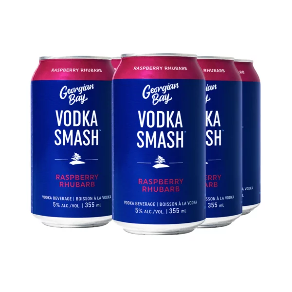 Georgian Bay Raspberry Rhubarb Vodka 6 Pack Cans