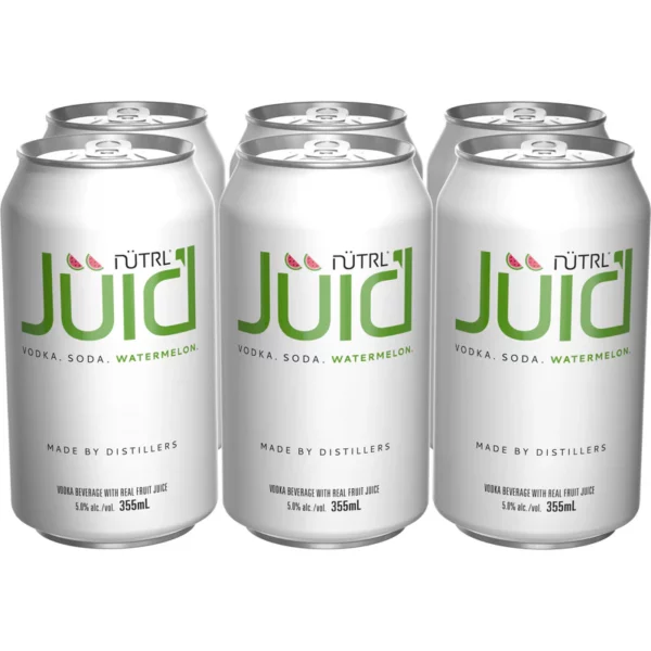 Nutrl Vodka Soda Juic'd Watermelon 6 Pack Cans