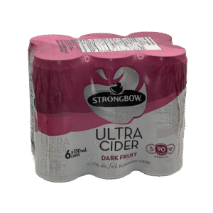 Strongbow Ultra Dark Fruit Cider 6 Pack Cans