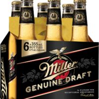 Miller Genuine Draft 6 Pack Bottles