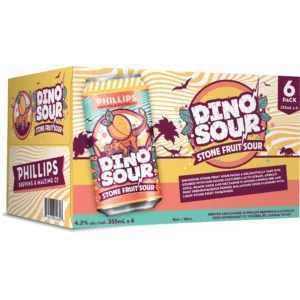 Phillips Brewing Dinosour Stone Fruit 6 Pack Cans
