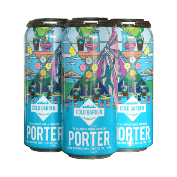 Cold Garden Brewing The All Nighter Vanilla Cappuccino Porter 4 Pack Cans