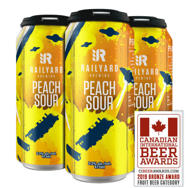 Railyard Brewing Peach Sour 4 Pack Cans