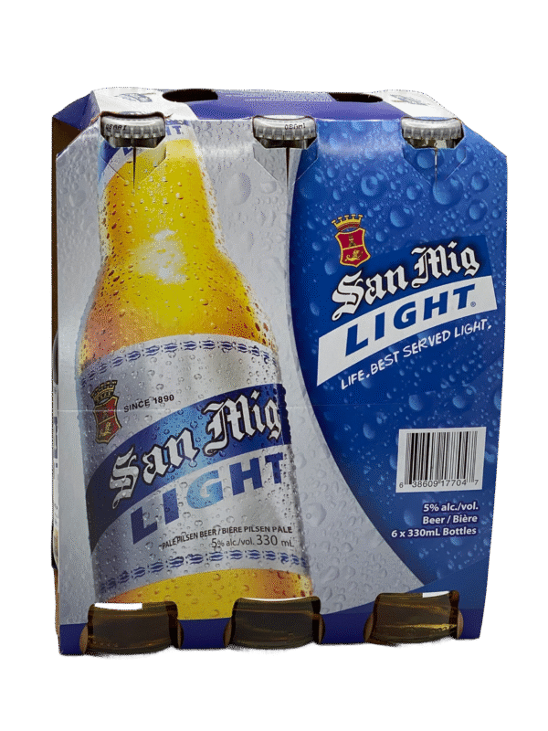 San Miguel Light Lager 6 Pack Bottles