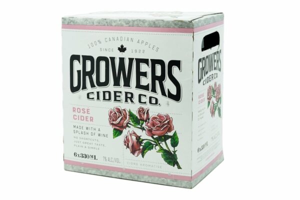 Growers Rose Cider 6 Pack Bottles