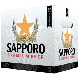 Sapporo Premium Beer 12 Pack Bottles
