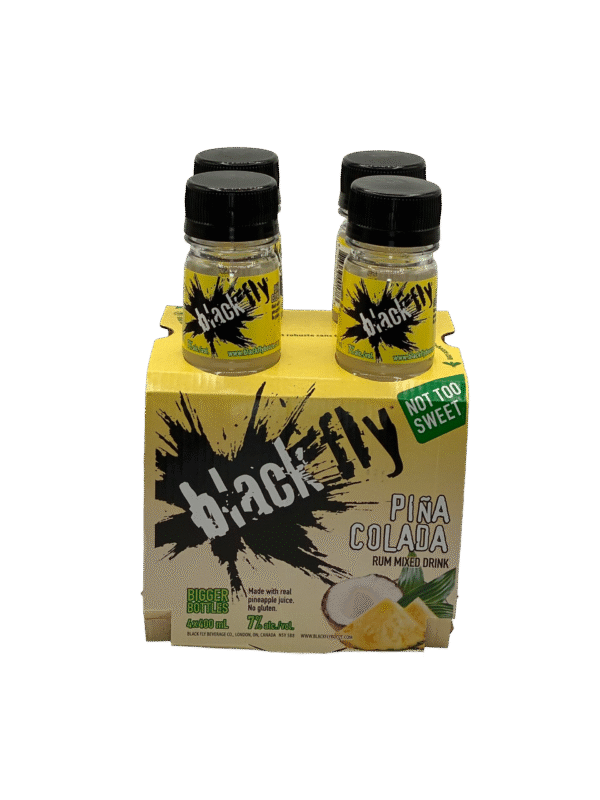 Black Fly Rum Pina Colada 4 Pack Bottles