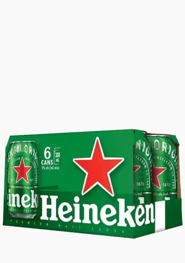 Heineken Lager 6 Pack Cans