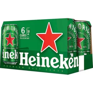 Heineken Lager 6 Pack Cans