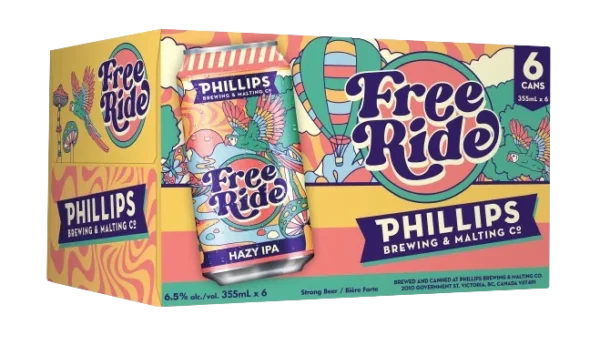 Phillips Brewing Free Ride Hazy Ipa 6 Pack Cans