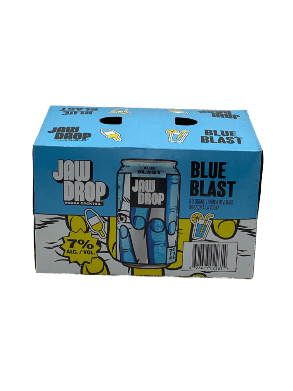 Jaw Drop Blue Blast 6 Pack Cans