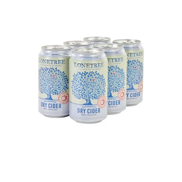 Lonetree Authentic Dry Apple Cider 6 Pack Cans