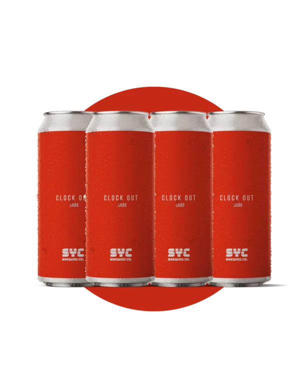 Syc Brewing Clock Out Lager 4 Pack Cans