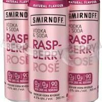 Smirnoff Vodka and Soda Raspberry Rose