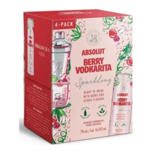 Absolut Berry Vodkarita 4 Pack Cans