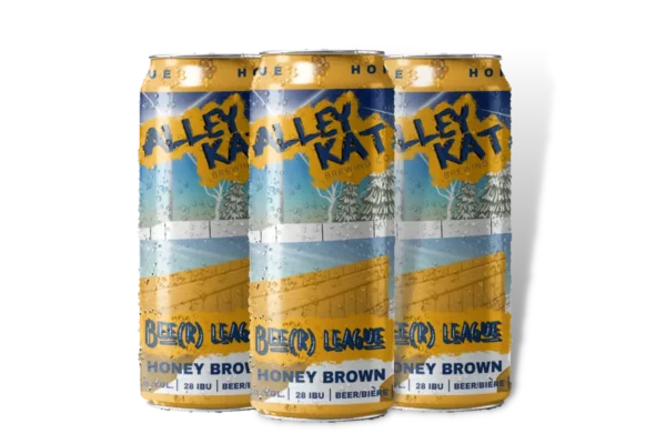 Alley Kat Brewing Bee League Honey Brown 4 Pack Cans
