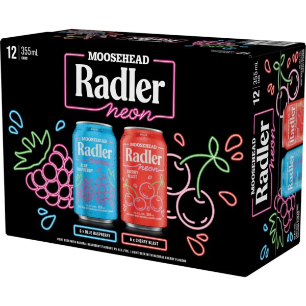 Moosehead Radler Neon Mix 12 Pack Cans