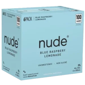 Nude Blue Raspberry Lemonade 6 Pack Cans