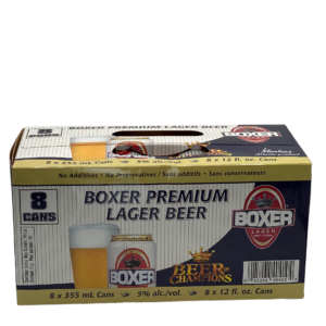 Boxer Lager 8 Pack Cans