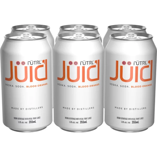 Nutrl Juic'D Blood Orange 6 Pack Cans