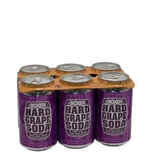 Boxer Hard Grape Soda 6 Pack Cans