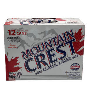 Mountain Crest Lager 12 Pack Cans