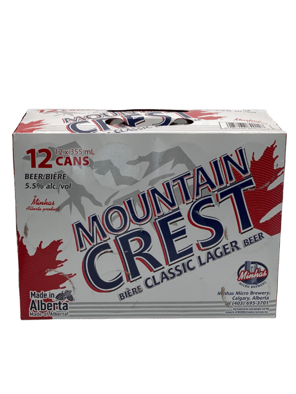Mountain Crest Lager 12 Pack Cans