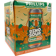 Phillips Brewing Dinosour Orange Dreamsicle 4 Pack Cans