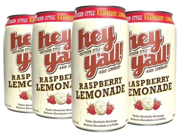 Hey Y'All Raspberry Lemonade 6 Pack Cans