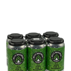 Hell's Basement Brewing All Hops For A Basement IPA 6 Pack Cans