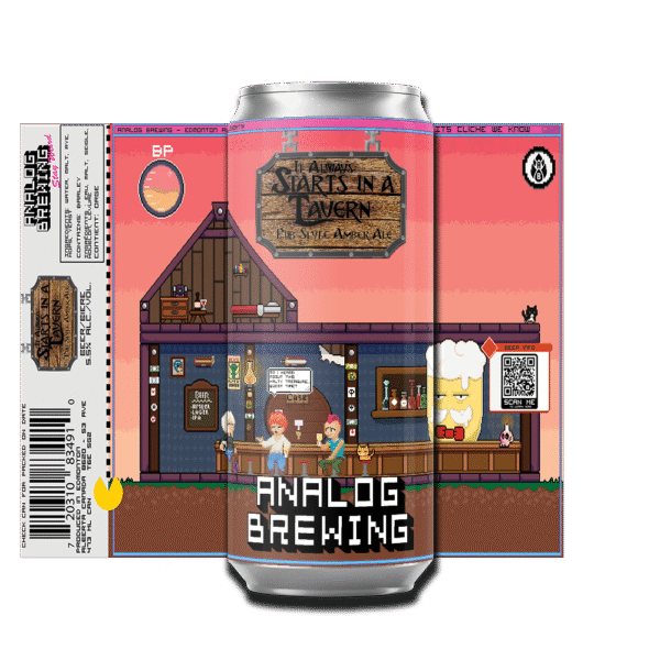 Analog Brewing It Always Starts In A Tavern Pub Style Amber Ale 4 Pack Cans