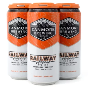 Canmore Brewing Railway Avenue Rye IPA 4 Pack Cans